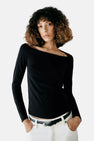 T-shirt met lange mouwen - zwart
