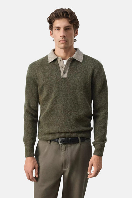 Pull col V - Vert