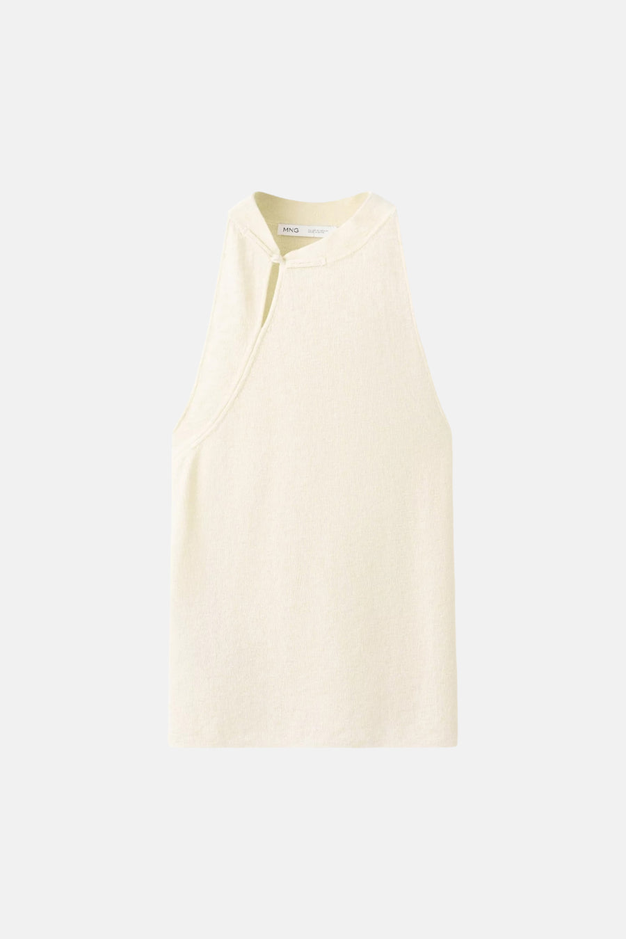 Blouse (zonder mouwen) beige - MANGO