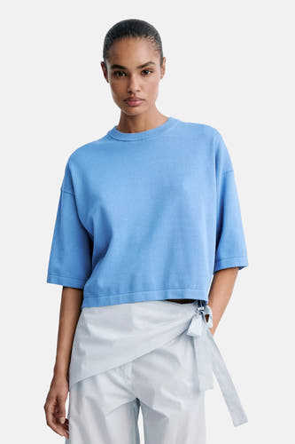 Pull à manches courtes - bleu