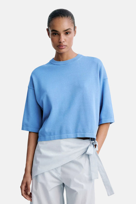 Pull à manches courtes - bleu