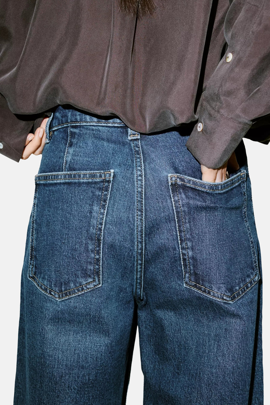 CATHERIN - dark blue denim