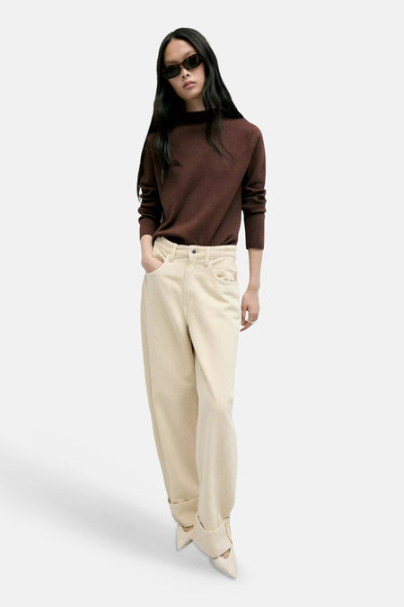 Pull col O brun - MANGO