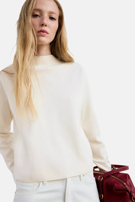 Pull col O Écru - MANGO