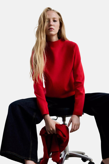 Pull col O brun - MANGO