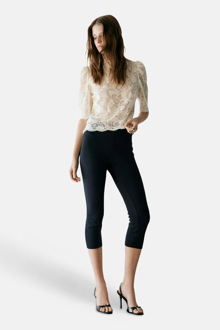 Blouse met korte mouwen - ecru