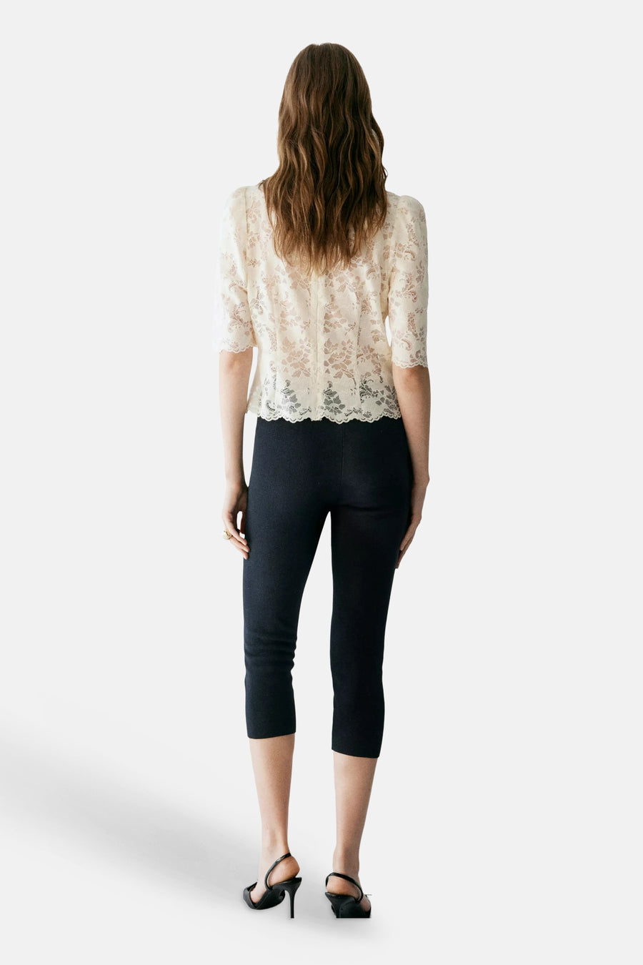 Blouse à manches courtes - écru