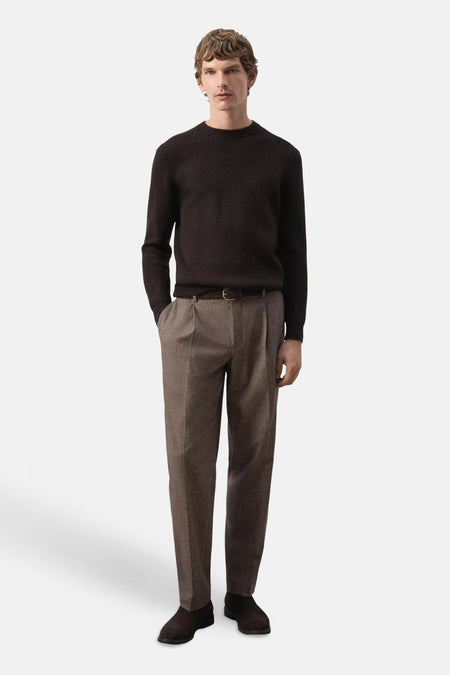 Pull col O - brun
