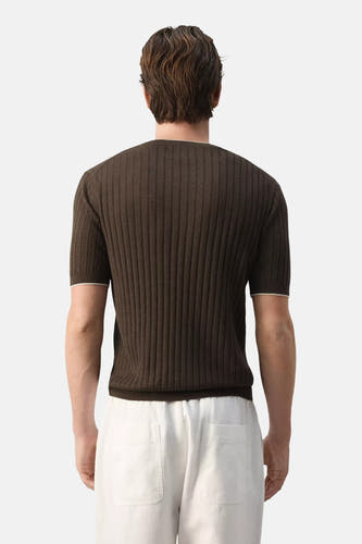 Pull col O - brun