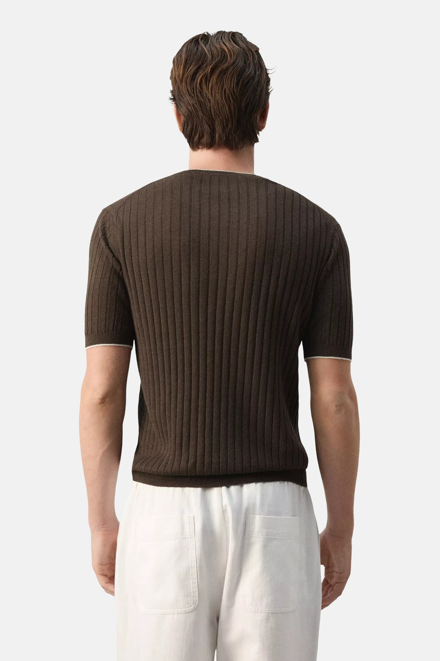 Pull col O - brun
