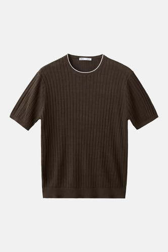 Pull col O - brun