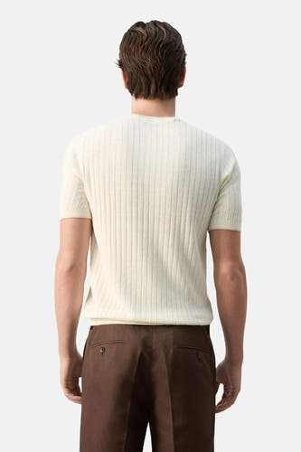 Pull col O - écru