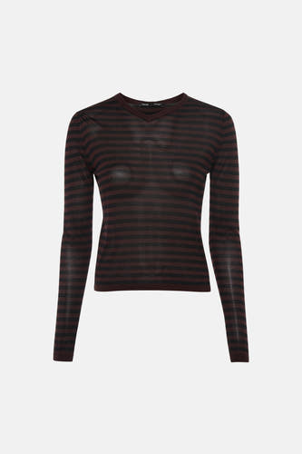 Pull V-hals - Bruin