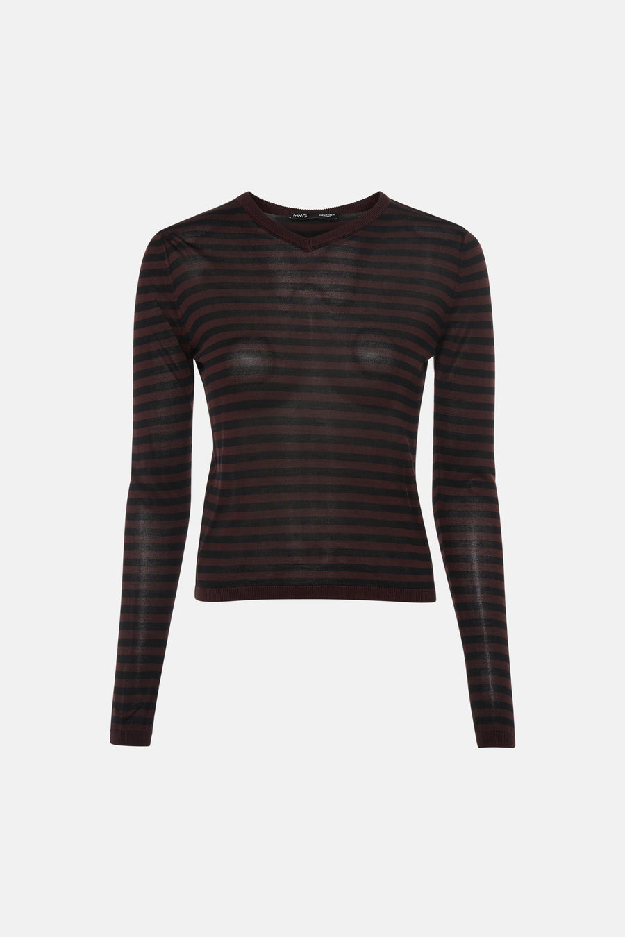 Pull V-hals - Bruin