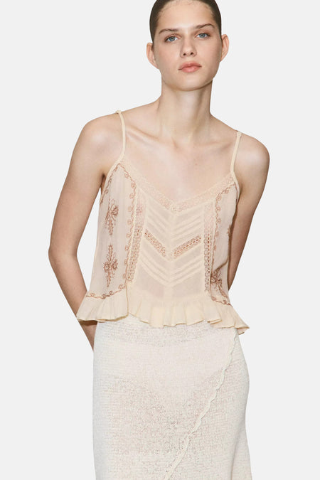Blouse (zonder mouwen) multicolor - MANGO