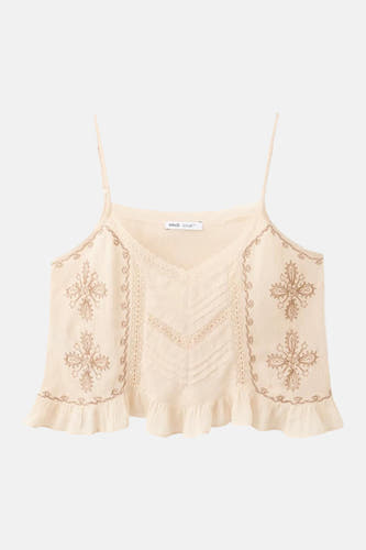 Blouse zonder mouwen - multicolor