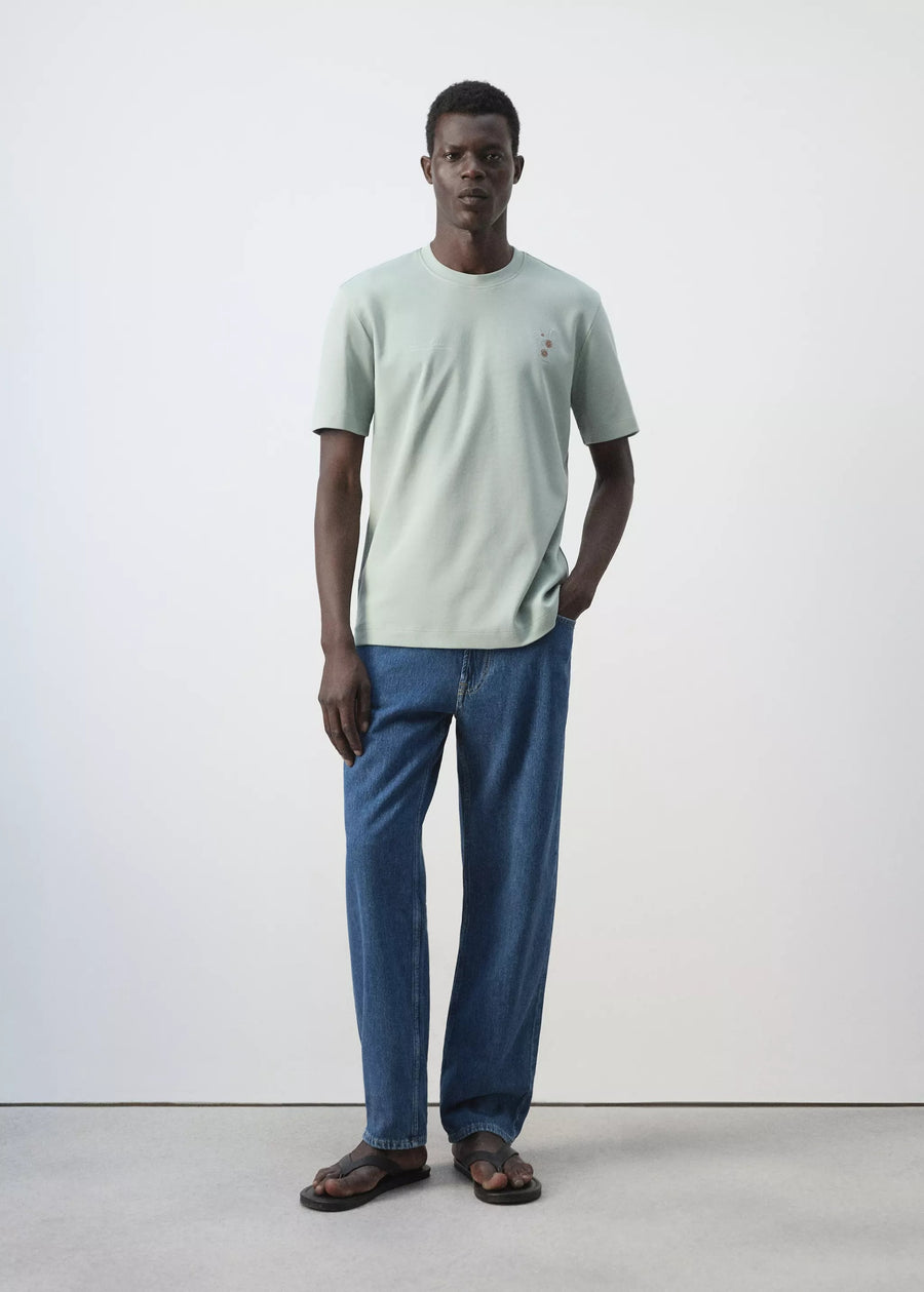 T-shirt (korte mouwen) groen - MANGO