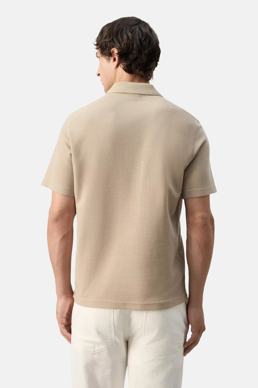Polo met korte mouwen - beige
