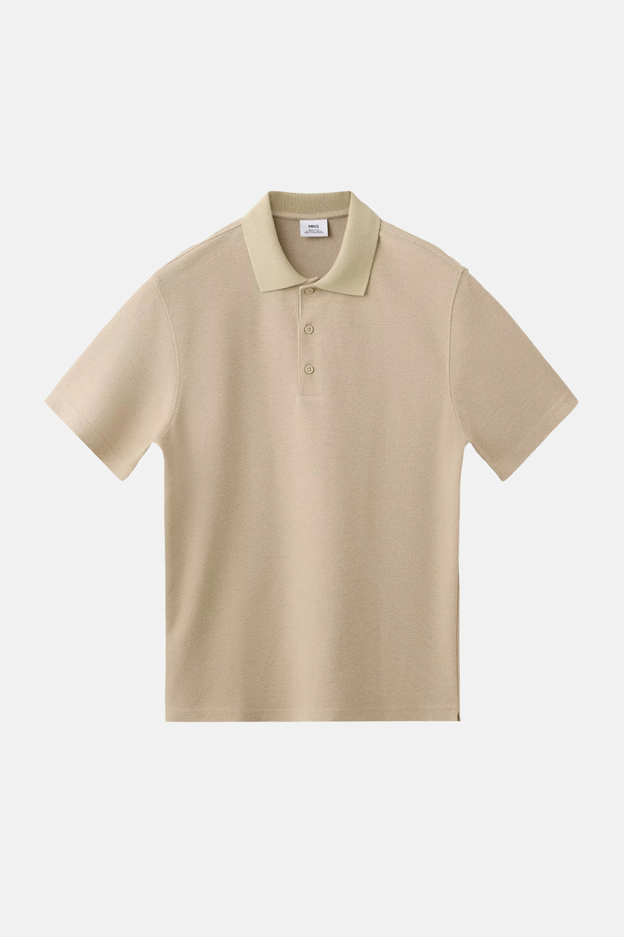 Polo met korte mouwen - beige