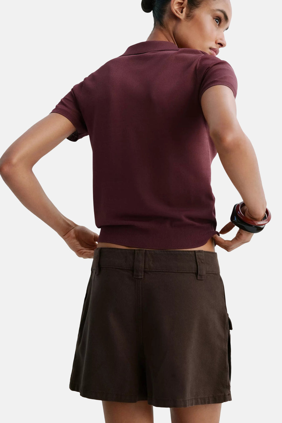 Polo's bordeaux - MANGO