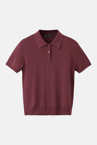 Polo's bordeaux - MANGO