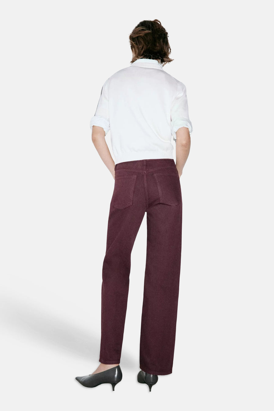 5-pocket broek - bordeaux
