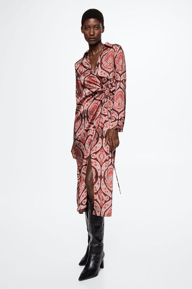 Kleedjes (lange mouwen) rood - MANGO