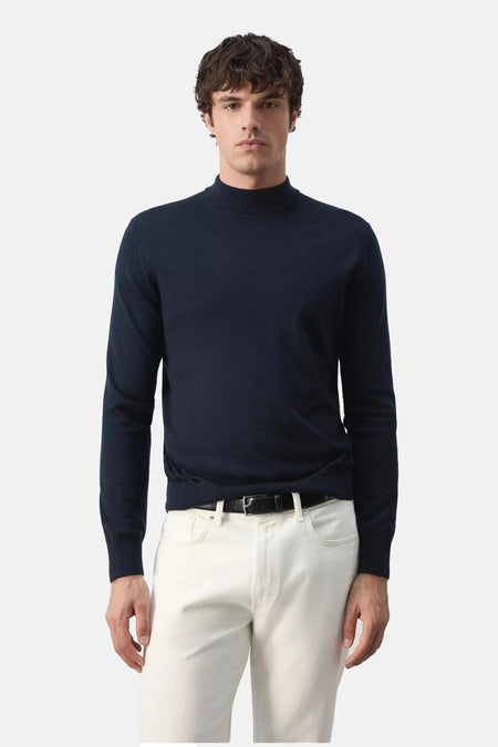 Pull col O bleu - MANGO