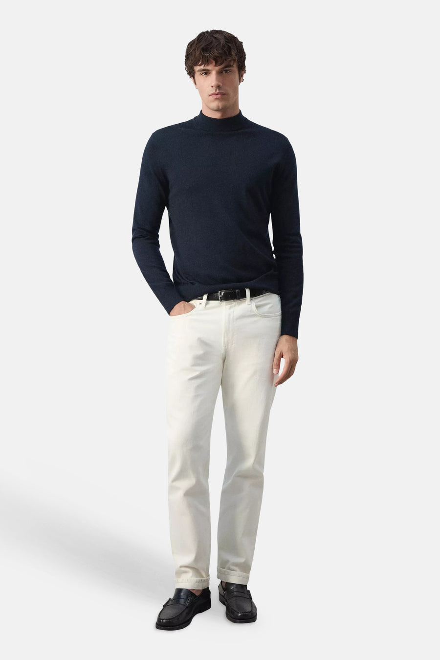 Pull O-hals - blauw