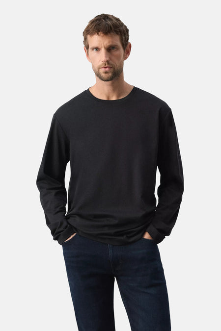 T-shirt (manches longues) noir - MANGO