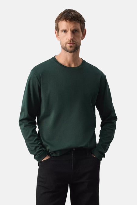 T-shirt (manches longues) vert - MANGO