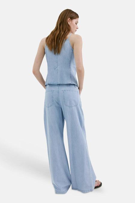 Blouse - Light blue denim