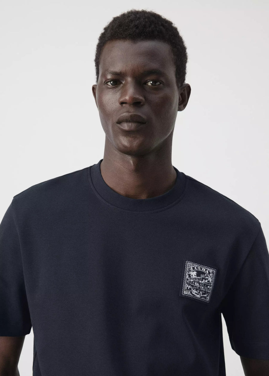 T-shirt (korte mouwen) blauw - MANGO