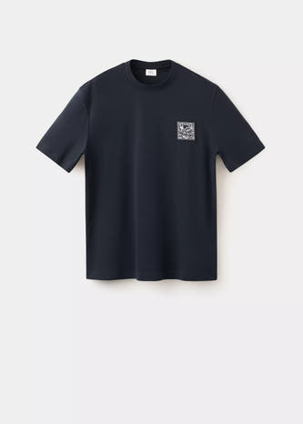 T-shirt (korte mouwen) blauw - MANGO