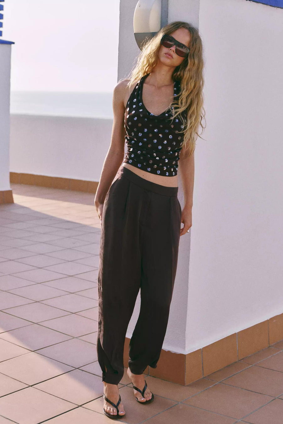 Pantalon - brun