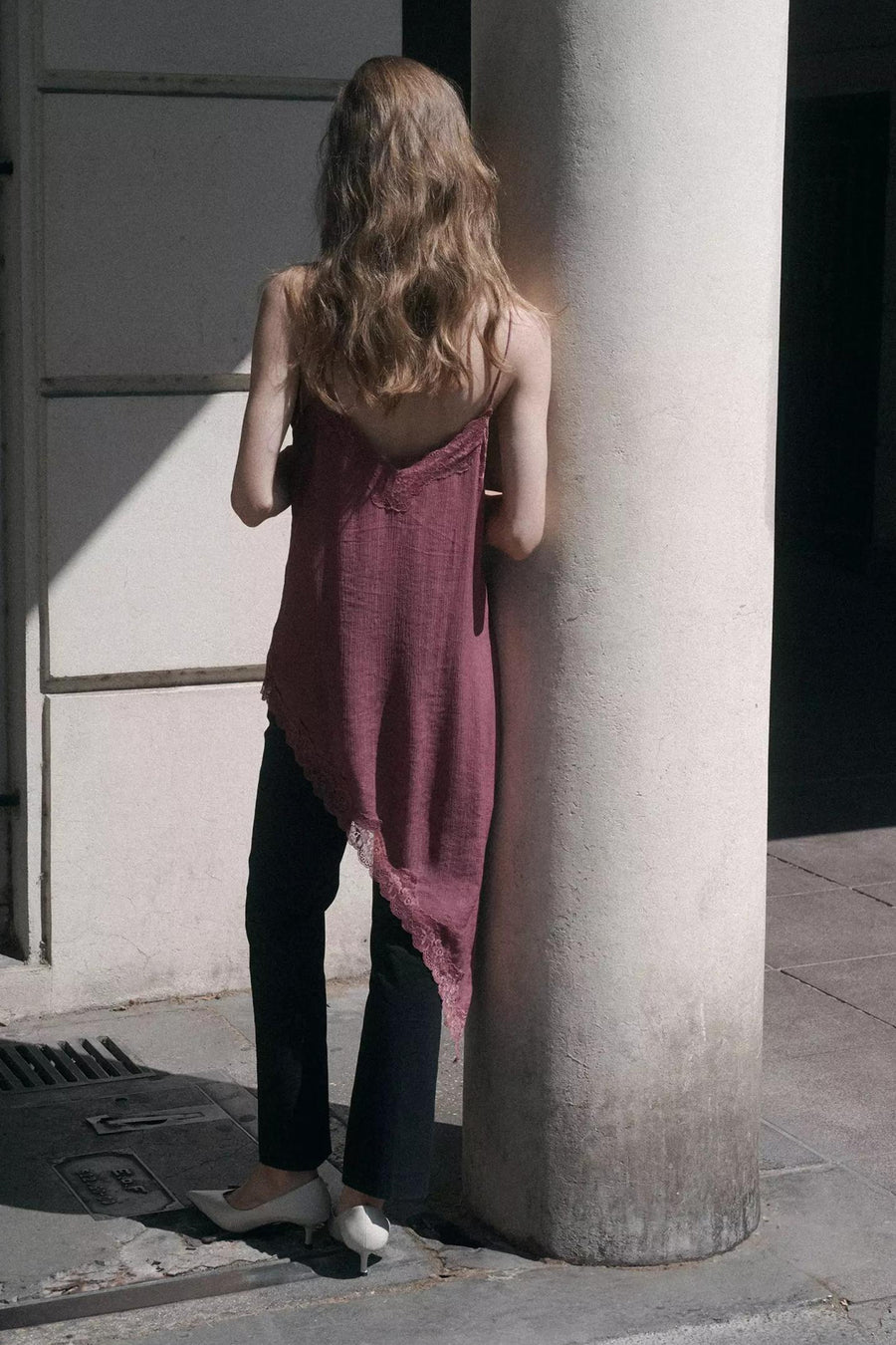 Blouse zonder mouwen - roze