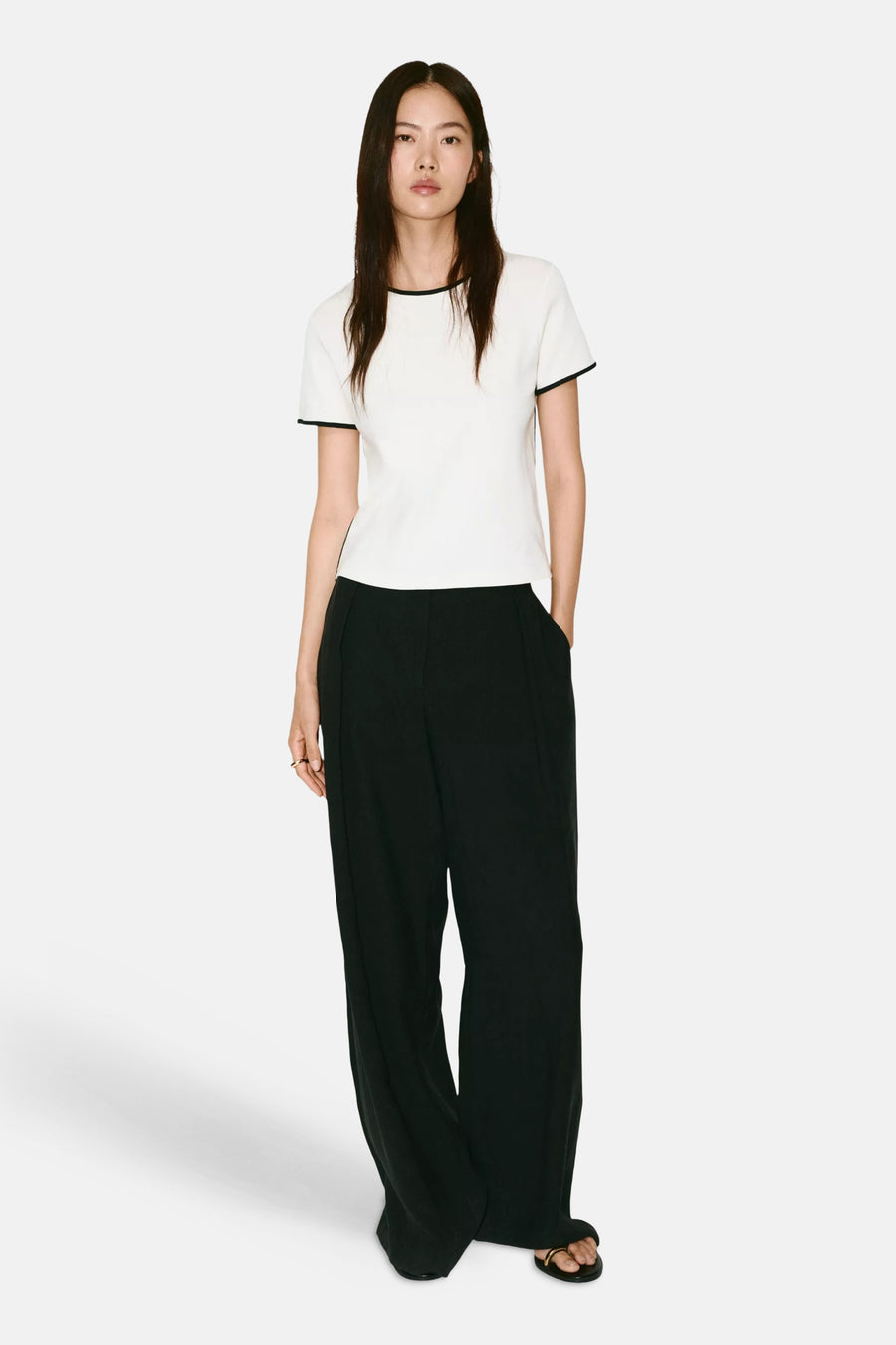 T-shirt met korte mouwen - Beige