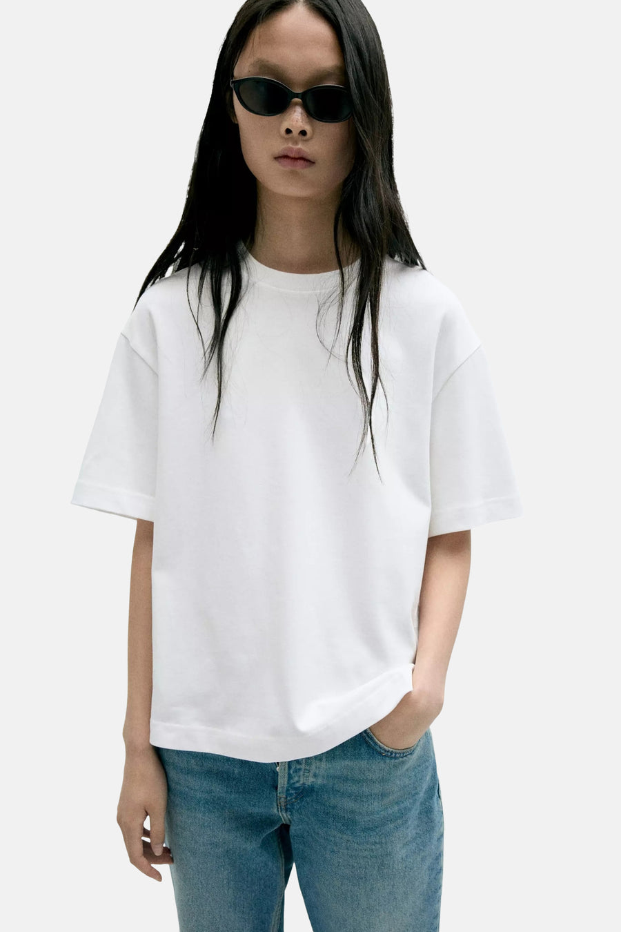 T-shirt met korte mouwen - wit