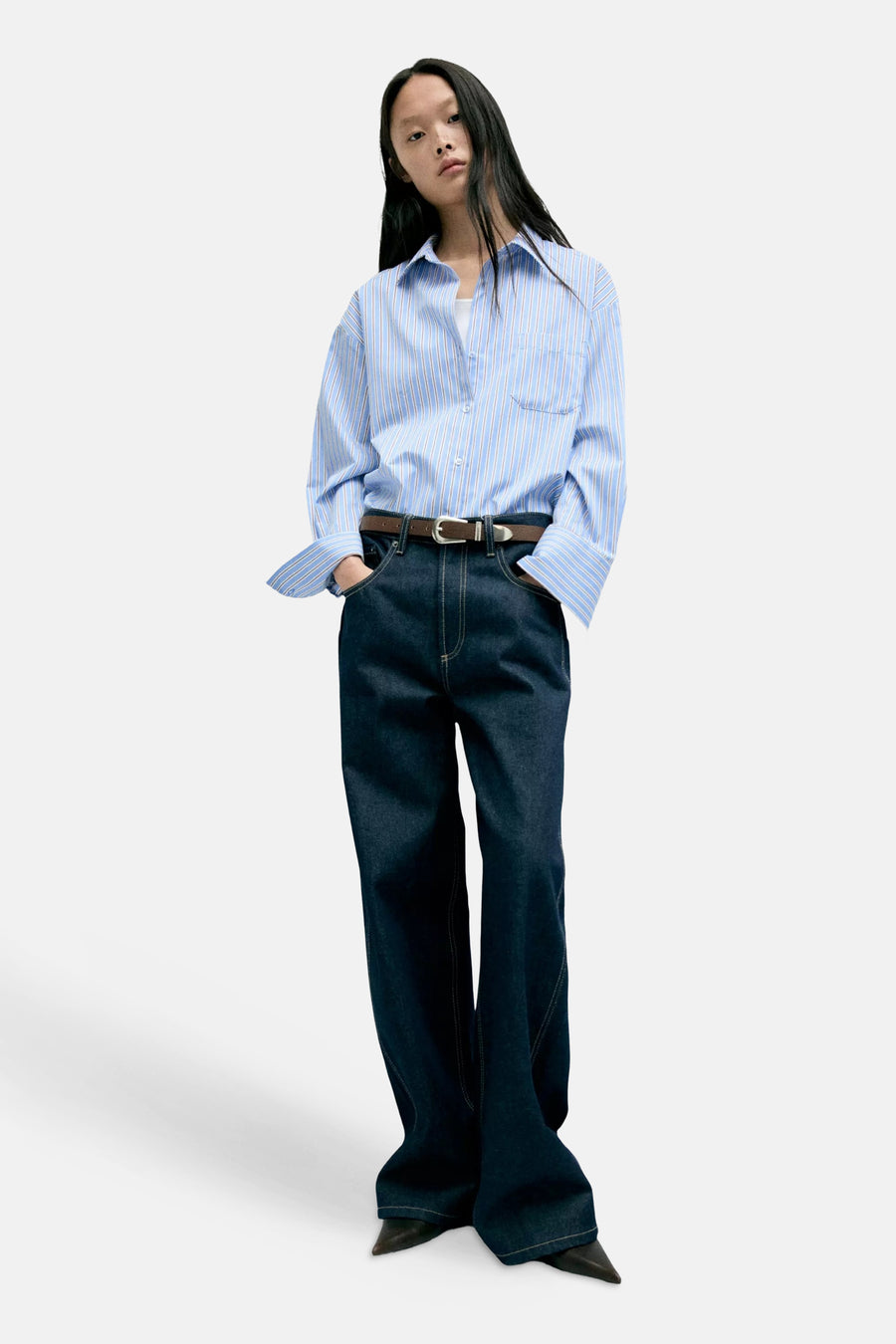 Hemd met lange mouwen - Blauw
