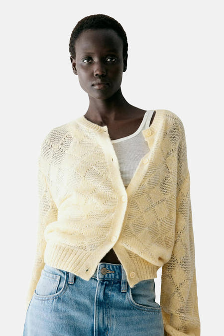Cardigan geel - MANGO