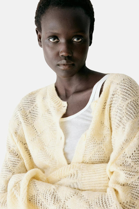 Cardigan geel - MANGO