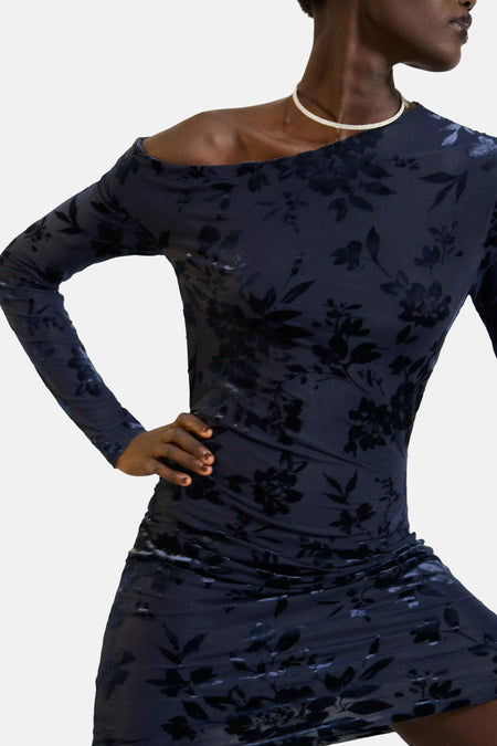 Robe à manches longues - bleu