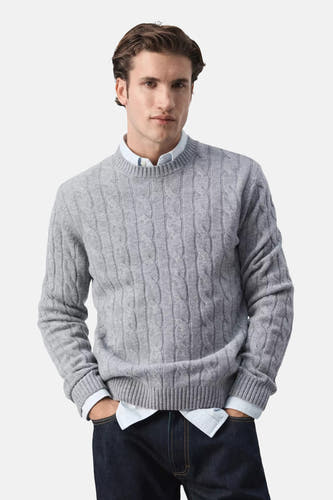 Pull O-hals - grijs