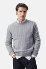 Pull O-hals - grijs
