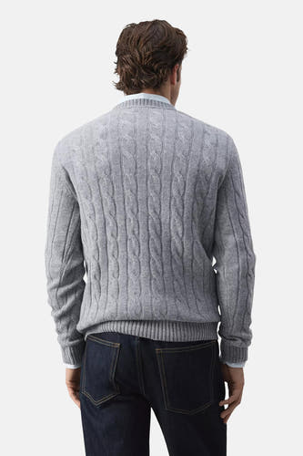 Pull O-hals - grijs