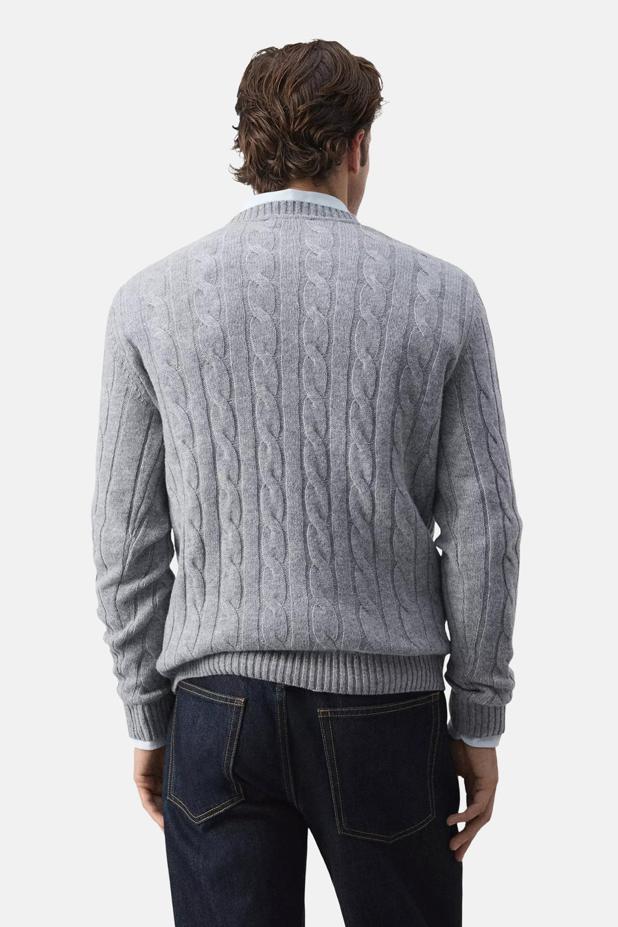 Pull O-hals - grijs