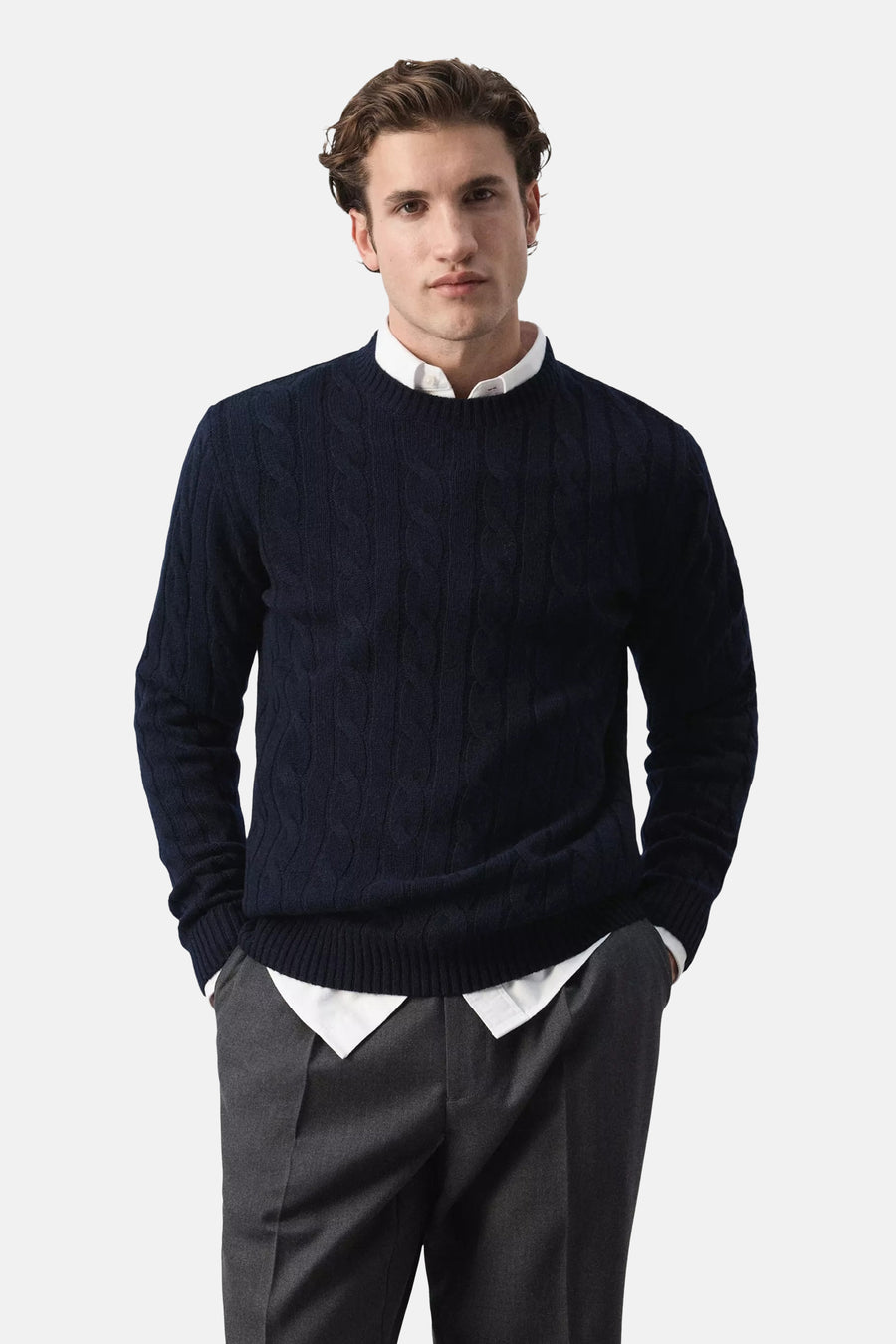 Pull O-hals - blauw