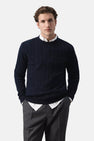 Pull O-hals - blauw