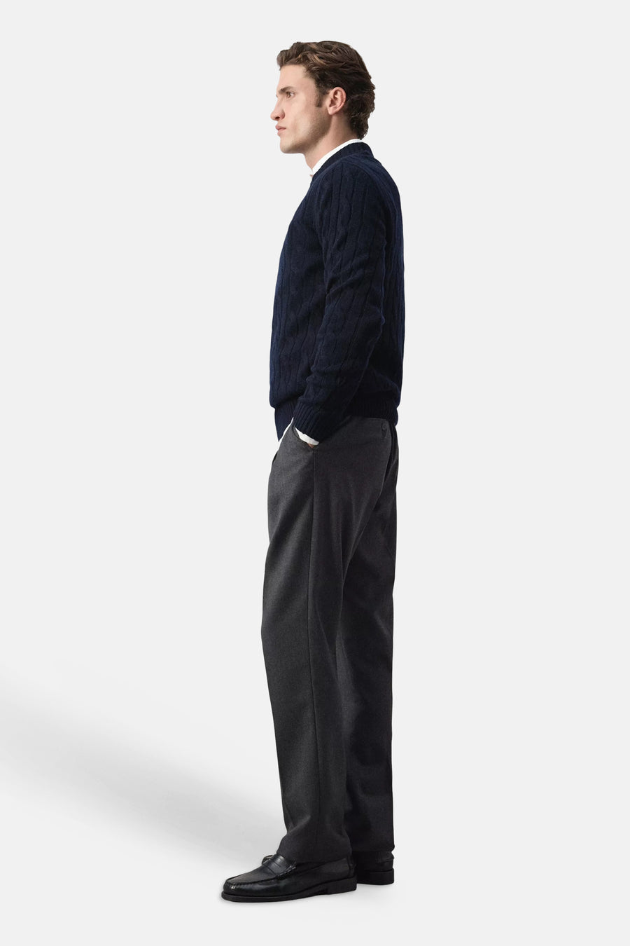 Pull O-hals - blauw