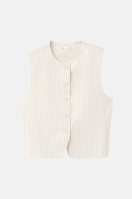 Dames tops waistcoat waistcoat - Geel